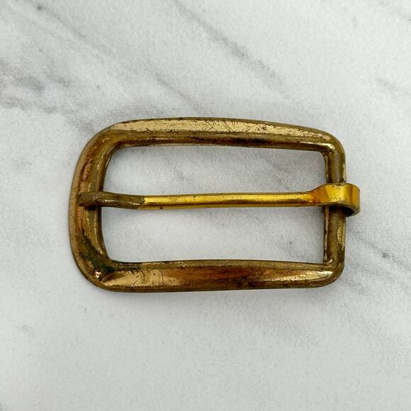 Hickok USA Vintage Small Gold Tone Simple Basic Belt Buckle - Picture 1 of 9